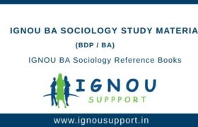 Ignou BA Sociology Study Material