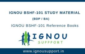 Ignou BSHF-101 Study Material