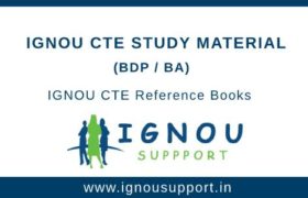 IGNOU CTE Study Material