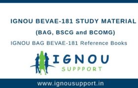 IGNOU BEVAE-181 Study Material