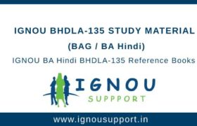 IGNOU BHDLA-135 Study Material