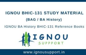 IGNOU BHIC-131 Study Material