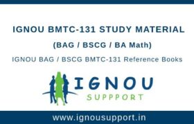 IGNOU BMTC-131 Study Material