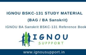 IGNOU BSKC-131 Study Material