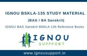 IGNOU BSKLA-135 Study Material