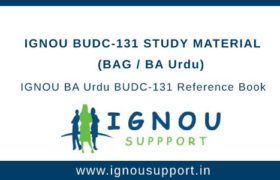IGNOU BUDC-131 Study Material