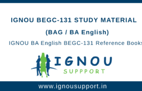 IGNOU BEGC-131 Study Material