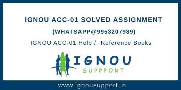 ignou assignment acc 01