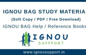 IGNOU BAG Study Material