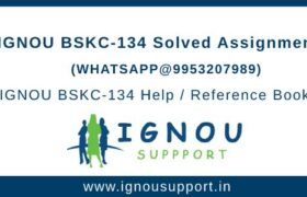 IGNOU BSKC-134