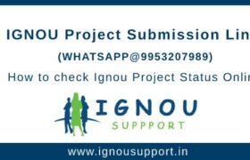 IGNOU Project Submission Link